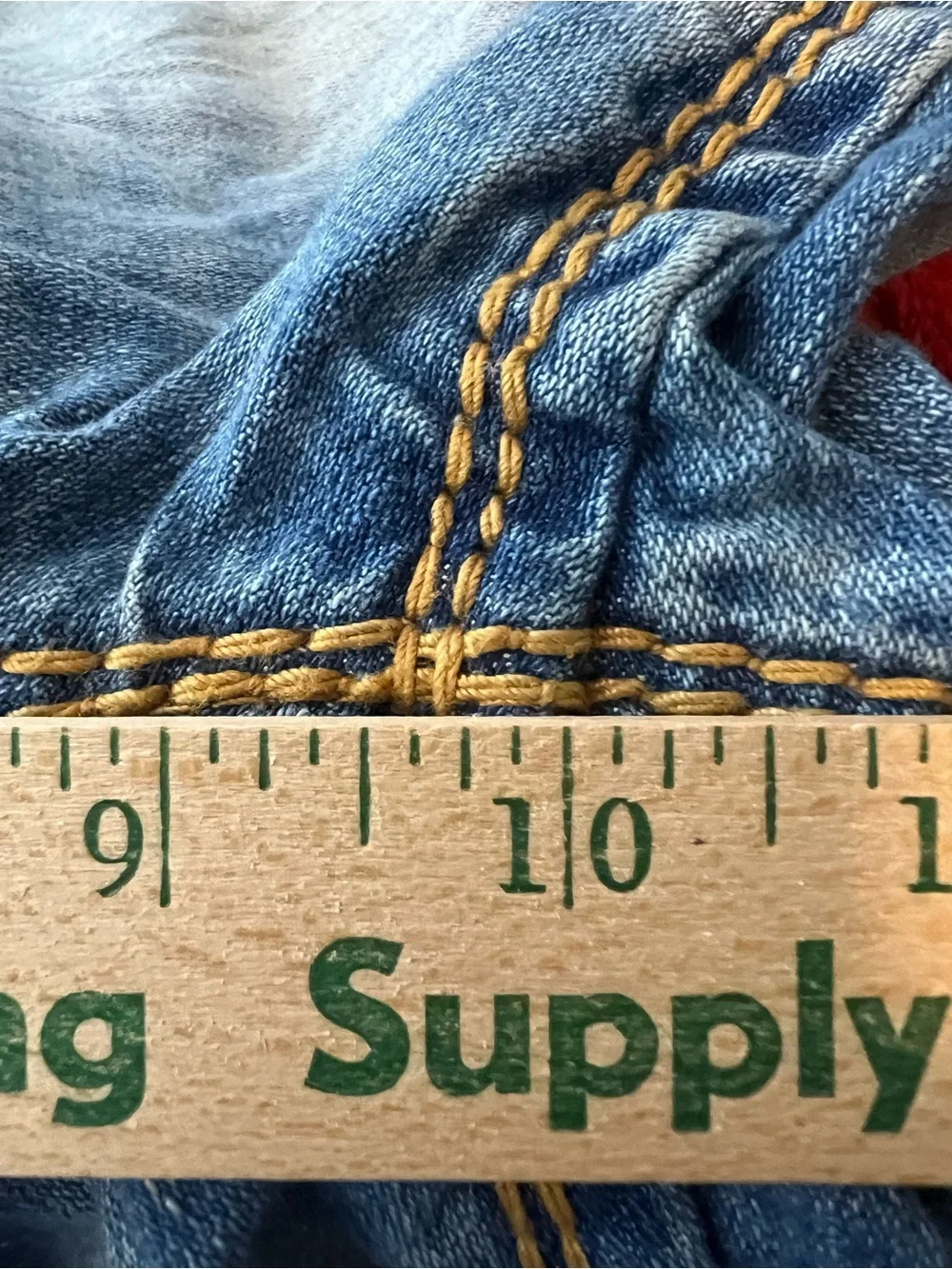 True Religion Denim with Red and Navy Logo